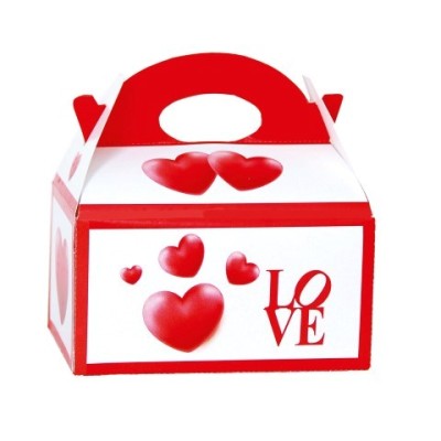 CAJA CORAZONES ROJOS 12U