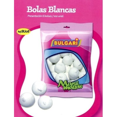 INTERDULCES BOLAS BLANCAS 100U