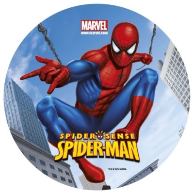 DISCO OBLEA SPIDERMAN 16CM