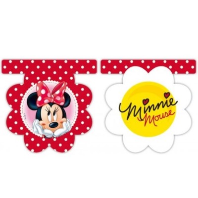 BANDERIN MINNIE PLASTICO