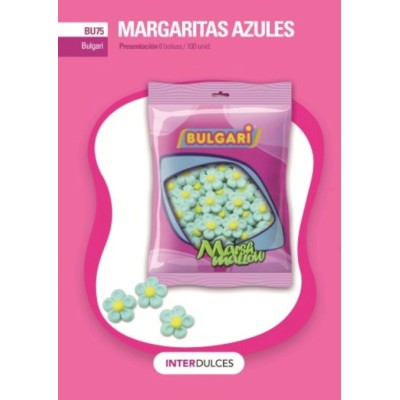 INTERDULCES AZULES MARGARITAS 100U