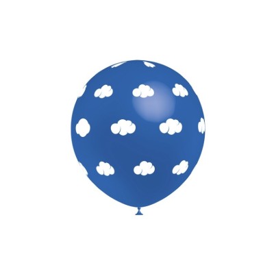 GLOBOS 8U AZUL NUBE BLANCA