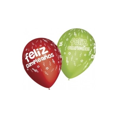 GLOBOS 8U FELIZ CUMPLEAÑOS