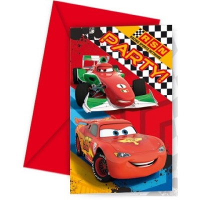 INVITACIONES CARS 6U