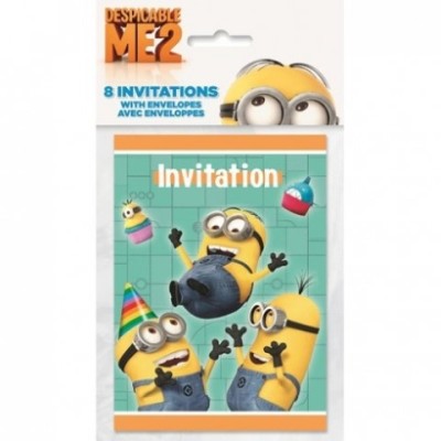 INVITACIONES MINIONS 8U