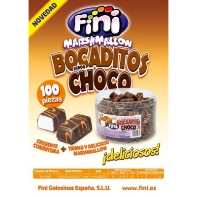 FINI BOCADITOS CHOCOLATE 100U