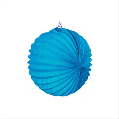 FAROLILLO PAPEL AZUL CELESTE 22CM