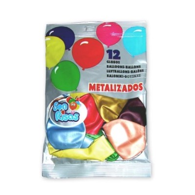 TARRO 36X8U GLOBOS METALIZADOS