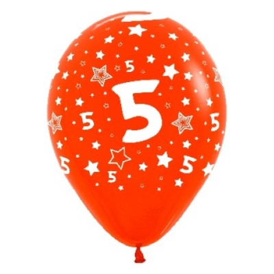 GLOBOS LATEX NUMERO ** 5 ** 10U