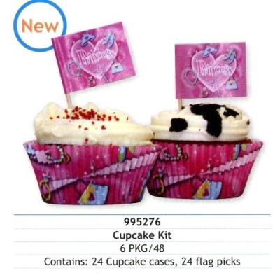 CUPCAKE PRINCESS 24U+24 BANDERITAS