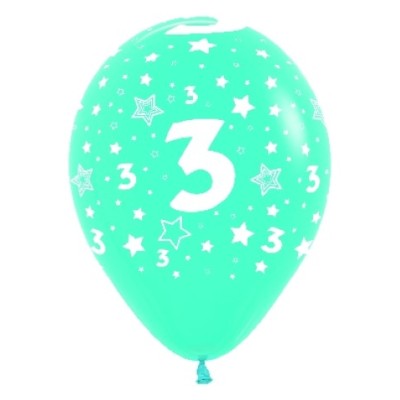 GLOBOS LATEX NUMERO ** 3 ** 10U