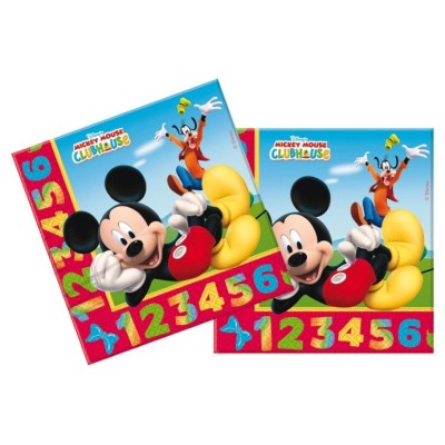 SERVILLETAS MICKEY NUMEROS 20U