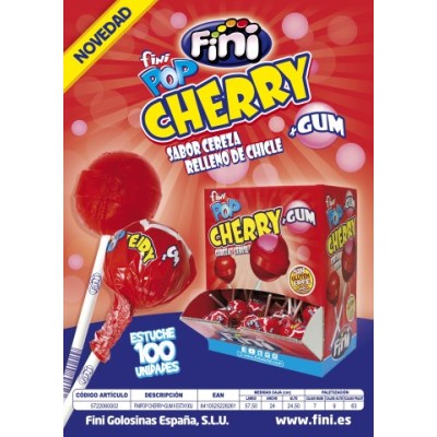 CHUPA FINIPOP CEREZA 100U