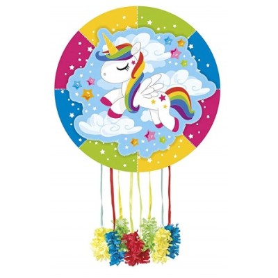 PIÑATA REDONDA UNICORNIO