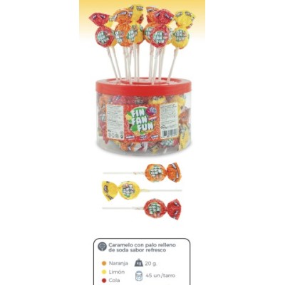 CHUPA RELLENO SODA FIN FAN FUN 45U