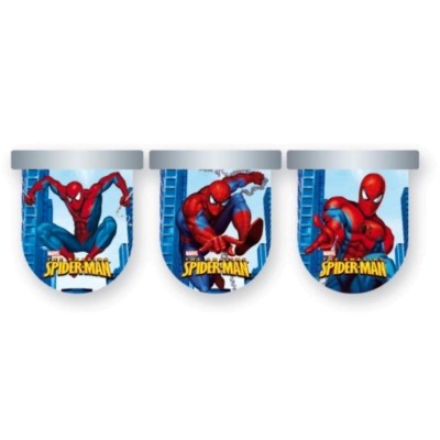 BANDERA PLASTICO SPIDERMAN