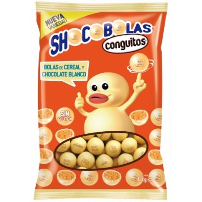 CHOCO BLANCO SHOCOBOLAS 1KG.